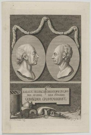 Doppelbildnis des Iohann Heinrich Gravenhorst und des Christoph Ivlivs Gravenhorst