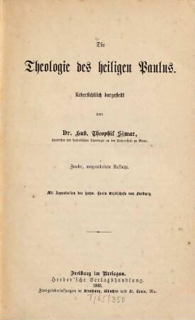 Die Theologie des heiligen Paulus