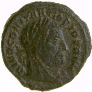 Münze, Halbfollis, 317 - 318