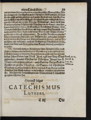 ... der Catechismus Lutheri.