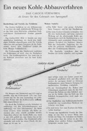 Ein neues Kohle-Abbauverfahren
