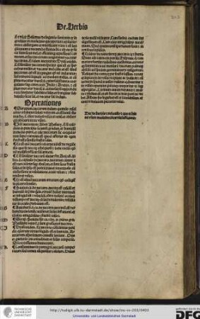 Hec de herbis et arboribus et que ex his ad ususm medicine concurrunt sufficiant.