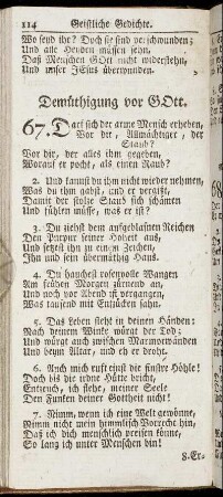 Demuethigung vor Gott - Ermunterung zum weisen Gebrauch der Zeit