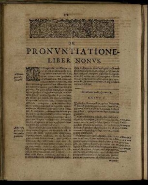 De Pronuntiatione. Liber Nonus.