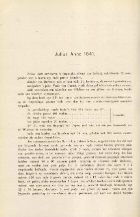 Julius anno 1641