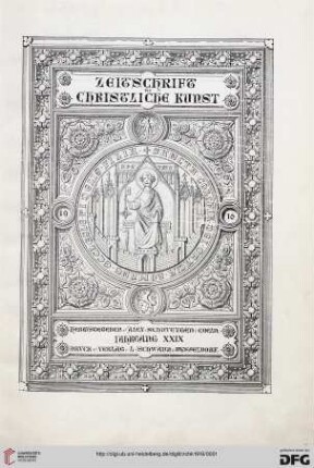 29: Zeitschrift für christliche Kunst