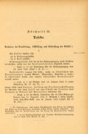 Abschnitt III. Defekte