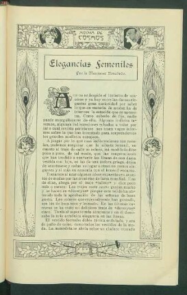 Elegancias femeniles