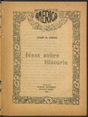 1920003700: Ideas sobre historia