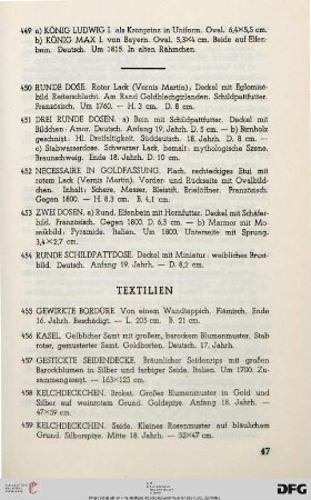 Textilien (Nr. 455-495)