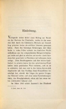 Über einige neue substituierte Phtalimide und deren Überführung in die entsprechenden primären Amine