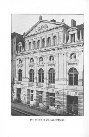 Die Urania in der Taubenstraße