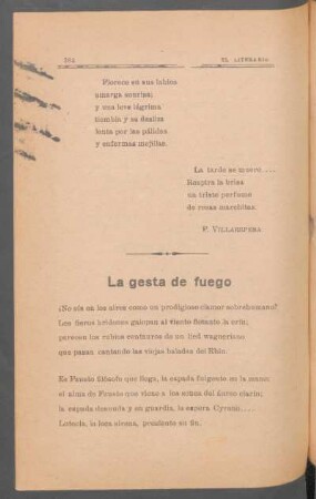 La gesta de fuego