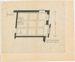 Döllgast, Hans; Augsburg; Mozarthaus - Grundriss