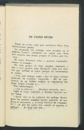 De cuero crudo