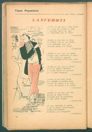Lanceroti : Tipos populares