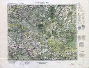 Reichskarte: Einheitsblatt 77 (1cm-Karte) Zossen-Beeskow-Lübben