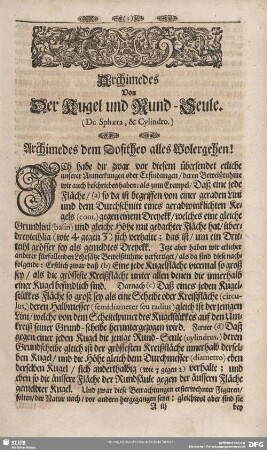 Von Der Kugel und Rund-Seule