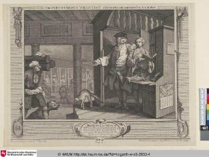 The Industrious' Prentice a Favourite, and entrusted by his Master.