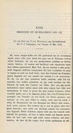A. Uit een brief van Fred. Houtman aan Bewindhebbers der O. I. Compagnie, van Ternate 16 Mrt. 1622