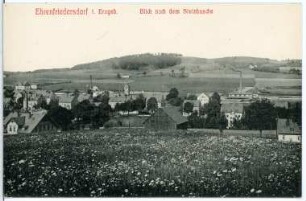 Ehrenfriedersdorf. Blick über Ehrenfriedersdorf nach dem Steinbusch