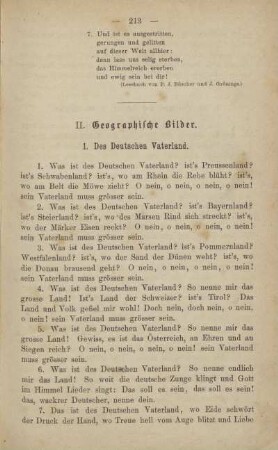 II. Geographische Bilder