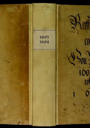 Ratsprotokolle, 1603 Aug. 2. - 1604 Juli 2.