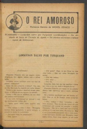 O rei amoroso : Romance heróico
