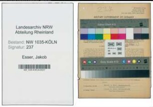 Entnazifizierung Jakob Esser , geb. 31.07.1908 (Lokfuehrer)
