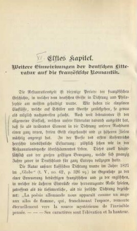 Elftes [Zwölftes] Kapitel. Weitere Einwirkungen der deutschen Litteratur auf die französische Romantik