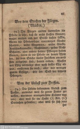 Von der Unlust zum Fressen
