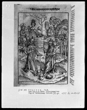 Schatzbehälter oder Schrein der waren reichtümer des heils und ewyger seligkeit genannt — Fig. 42, Versuchung Christi