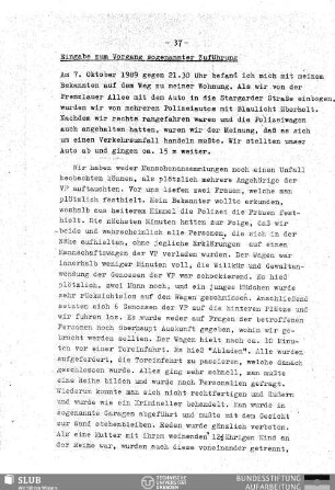 Eingabe zum Vorgang sogenannter Zuführung