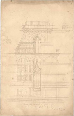 Zocher, Ernst; Florenz (Italien); Dom - Seitenkapelle (Ansicht)