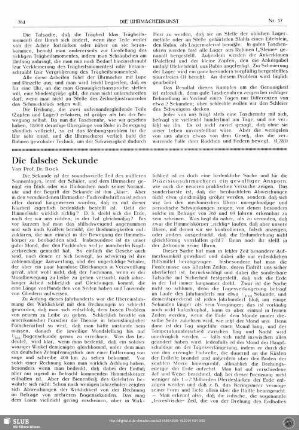 Die falsche Sekunde