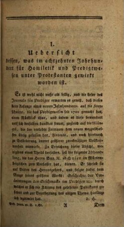 Journal für Prediger. 40, 40. 1801