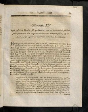183-189, Observatio XIV - XVII