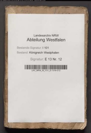 Ausmittelung des Vermögens und Revenuenertrags des aufgehobenen adligen Damenstifts Levern