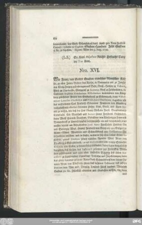 Nro. XVI.