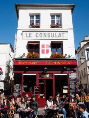 Frankreich. Ile de France. Paris. Paris 18e. Arrondissement des Buttes-Montmartre. Traditionslokal Le Consulat
