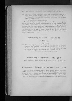 Versammlung zu Lübeck. - 1368 Jun. 24.