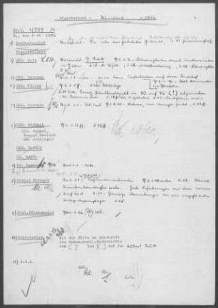 Dünsbach: Visitationsbericht mit Pfarrbericht 1956