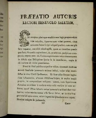 Præfatio Autoris Lectori Benevolo Salutem.
