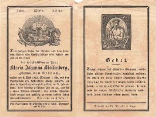 Meisenberg, Maria Johanna geb. Orsbach