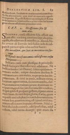Cap. 4. De efficiente sola & cum aliis.