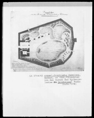 Grundplan von den Ruinen des Kaiserpalastes zu Gelnhausen