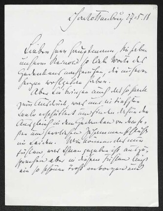 Brief von Fritz Klimsch an Gerhart Hauptmann