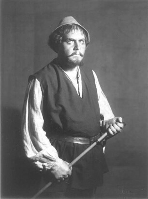 Griselda. Zehn Szenen von Gerhart Hauptmann. Staatsschauspiel Dresden, Dresdner Erstaufführung 14.10.1931 : Willi Kleinoschegg als Markgraf Ulrich