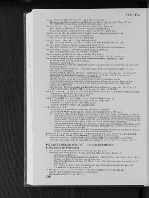 IV.3 Prüfungsämter, Prüfungsausschüsse