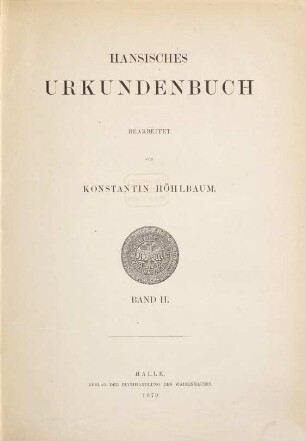Hansisches Urkundenbuch. 2